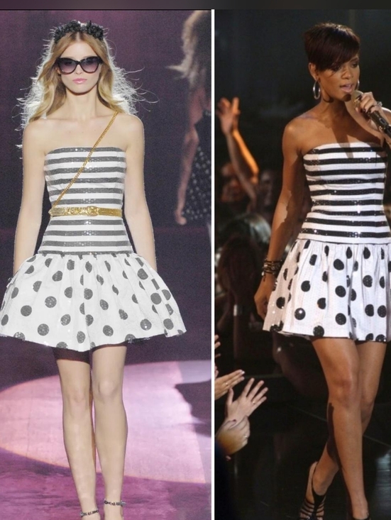 Betsey Johnson Dresses & Skirts - RARE Vintage Runway Betsey Johnson B&W Polka Dot Stripe Sequin Cocktail Dress 2